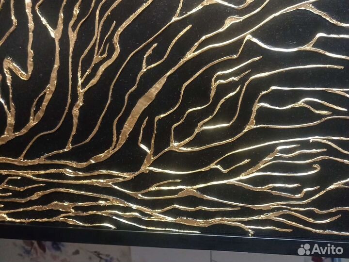 Картина интерьерная 50/70 акрил поталь золото