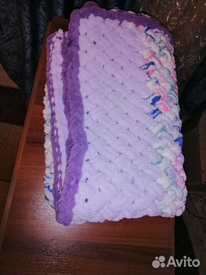 Плед детский вязаный ручная работа