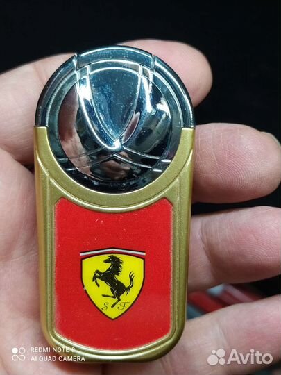 Зажигалка газовая с кремнем и турбо с рисунком