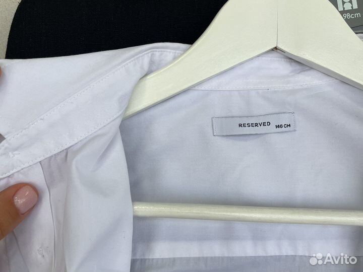 Рубашка белая в школу 146