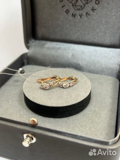 Золотые серьги проба 585 Арт.007123790123