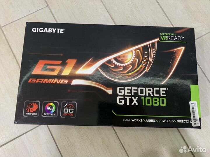 Видеокарта Gigabyte GTX 1080