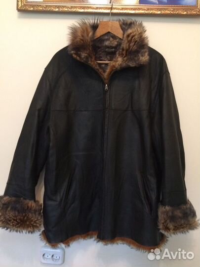 Кожаная куртка мужская