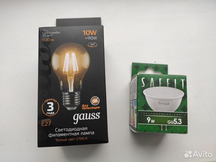 Лампа светодиодная новая, GU5.3 и Е27