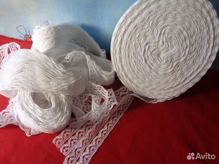 Кружева, тесьма остатки от рукоделья