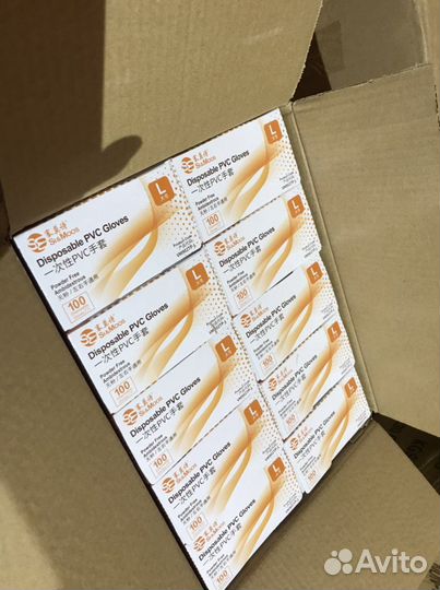 Перчатки виниловые