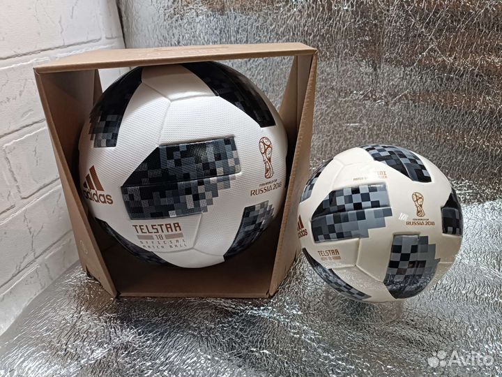 Футбольный мяч adidas jabulani Telstar 2018 +чип