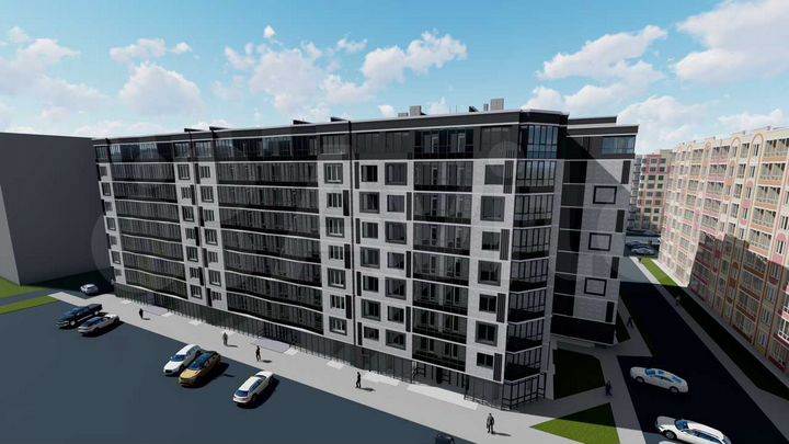 1-к. квартира, 60,1 м², 4/9 эт.