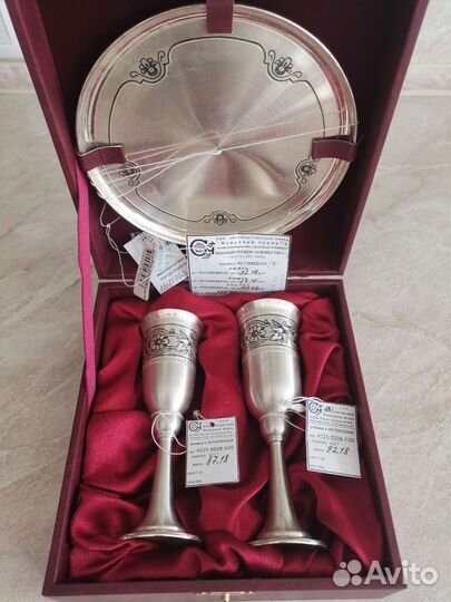 Винный набор серебро 925 пробы