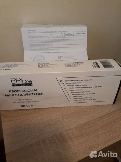 Утюжок для волос BBone профессионал для выпрямлени