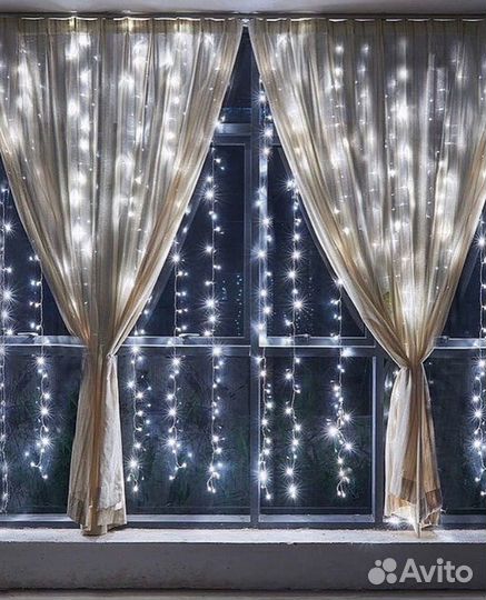 Гирлянда штора 3х3