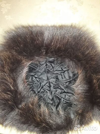 Шапка ушанка из песца женская