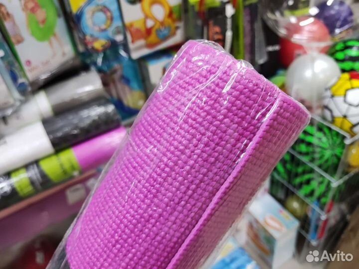 Коврик для фитнеса фиолетовый