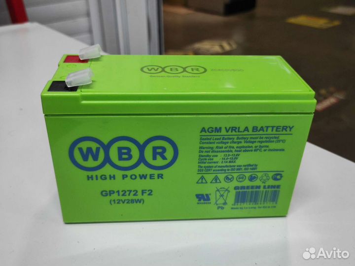 Аккумулятор для эхолота Wbr GP 1272 F2 12v28w 7ah