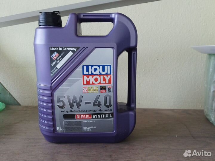 Моторное масло liquimoly Diesel Synthoil 5W40 синт