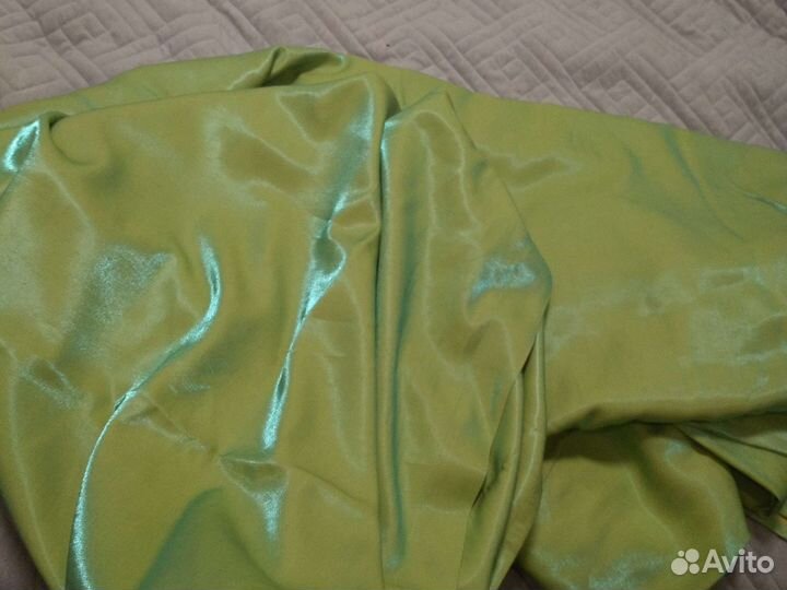 Шторы зелёные