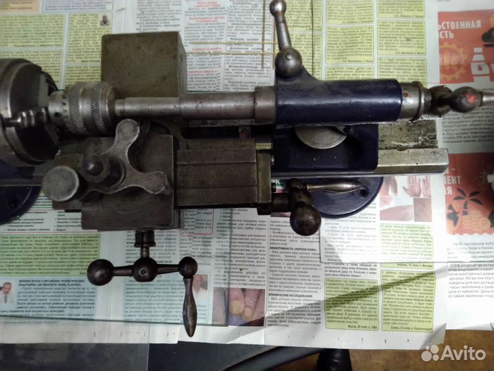 Станок токарный,ссср, настольный,миниатюрный.Вышлю