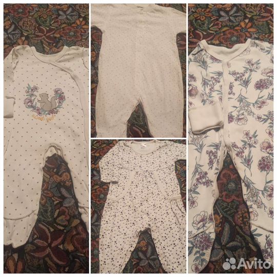 Детские вещи пакетом от 50 до 92 размера, ходунки