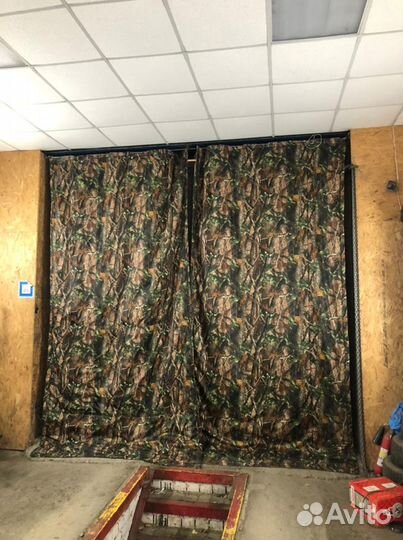 Полог брезентовый, штора утепленная в гараж