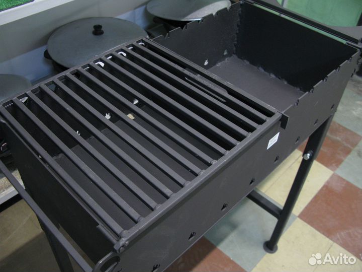 Мангал комбинированный 60х30х75