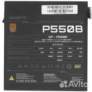 Блок питания для пк Gigabyte 550w