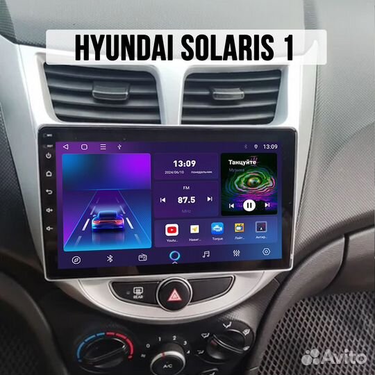 Магнитола Hyundai Solaris 1 4 TS7Pro 2/32 Android