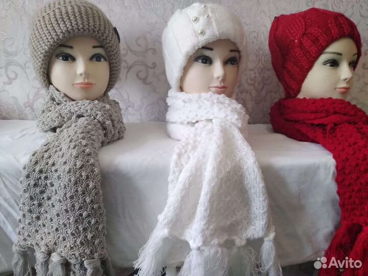 Зимние шарфы и шапки
