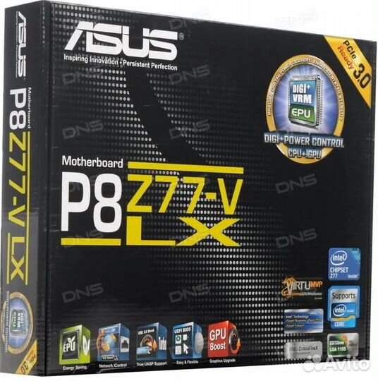 Комплект asus p8z77-vlx / i7-3770k / 32gb 1.6 ггц