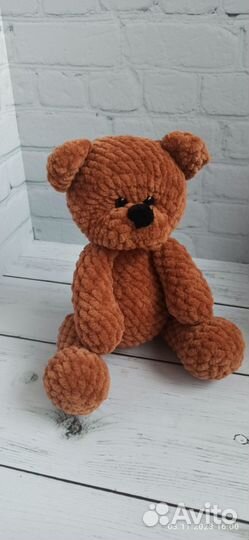Мишка Карамельный крючком вязанный