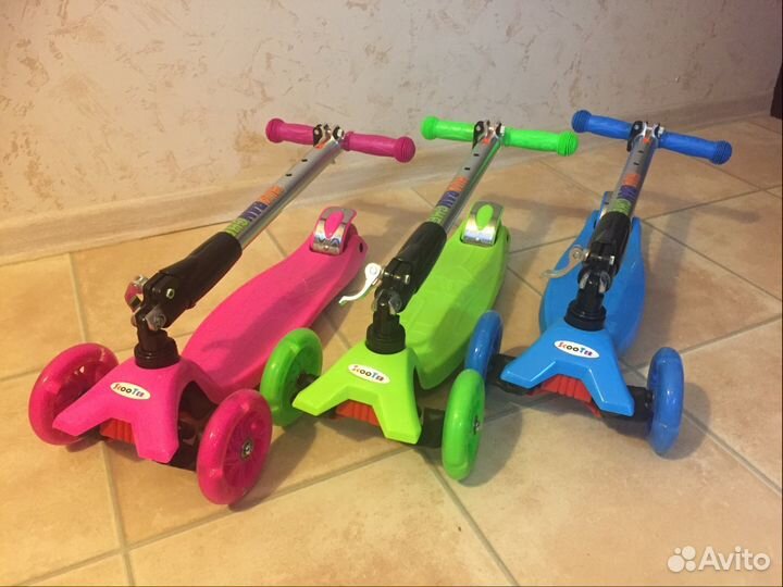 Самокат Scooter Maxi до 60 кг складная ручка