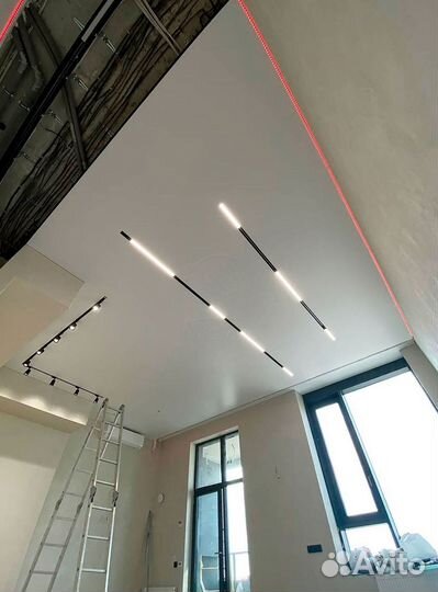 Натяжные потолки / Установка