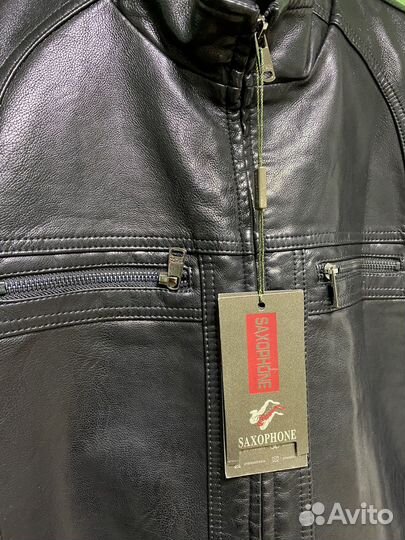 Кожаная куртка мужская р 56,58