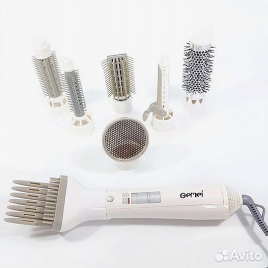 Фен-плойка расческа 8в1 (GM-4832)
