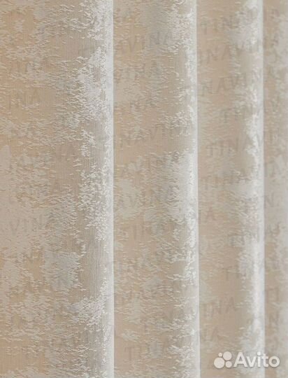 Новый комплект штор с подхватом