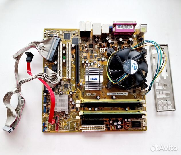 Материнская плата Asus с процессором и озу