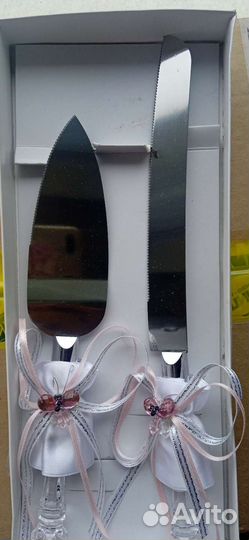 Нож и лопатка для торта