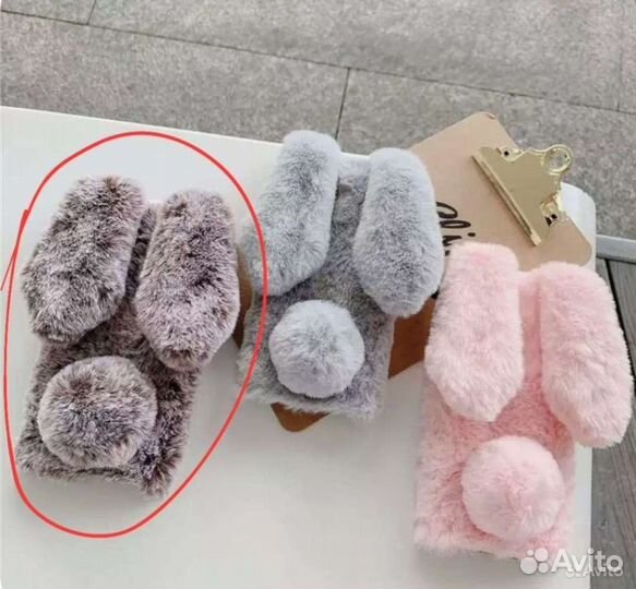 Чехол из меха для смартфона Samsung Galaxy A41