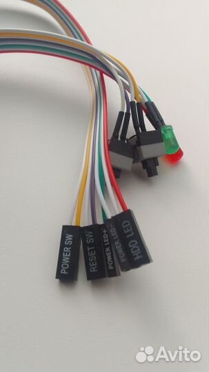 Кнопка включения компьютера материнской платы