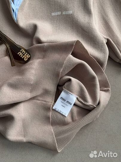 Поло классическое футболка Miu Miu Premium