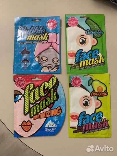 Маски тканевые blingpop