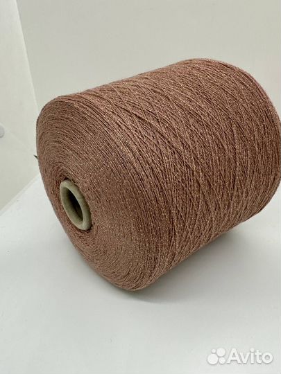 Фантазийная итальянская бобинная пряжа с люрексом