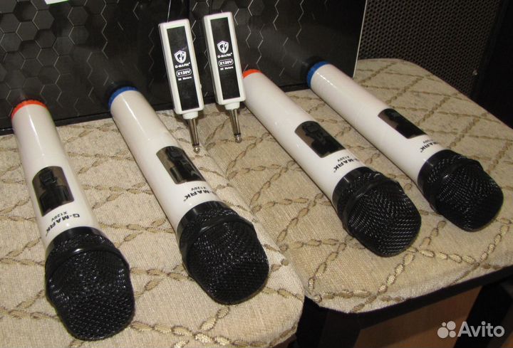 Микрофоны вокальные 4шт радио C-Mark X120V Pro New