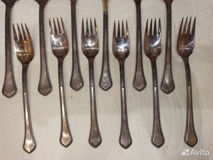 Столовый набор Новый Серебрение, мельхиор СССР