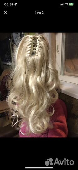 Хвост шиньон на крабе