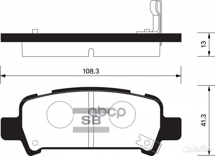 Колодки тормозные дисковые задние SP2120 Subaru