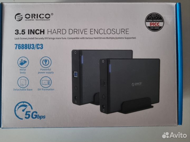 Внешний корпус для жестких дисков orico HDD 3.5