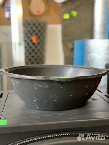 Казан узбекский чугунный с крышкой 12 л