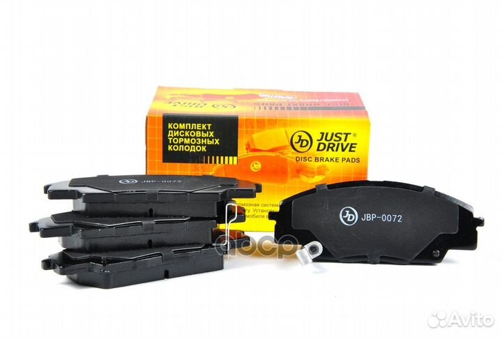 Колодки тормозные, передние D5094M JBP0072 Just