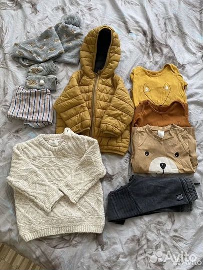 Пакет вещей на мальчика 80-86 zara,hm