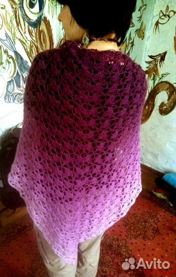 Шаль вязаная